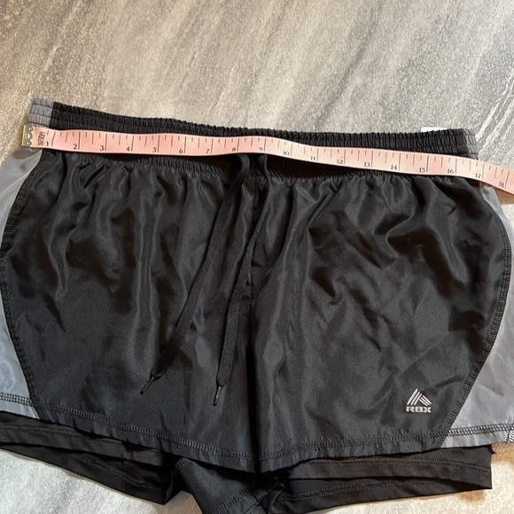 Black, grey, white RBX athletic shorts built in spandex Large X Dri sports gym - Picture 2 of 8